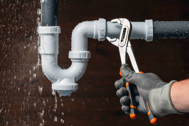 Professional Plumbing technician working in Leslie, MI